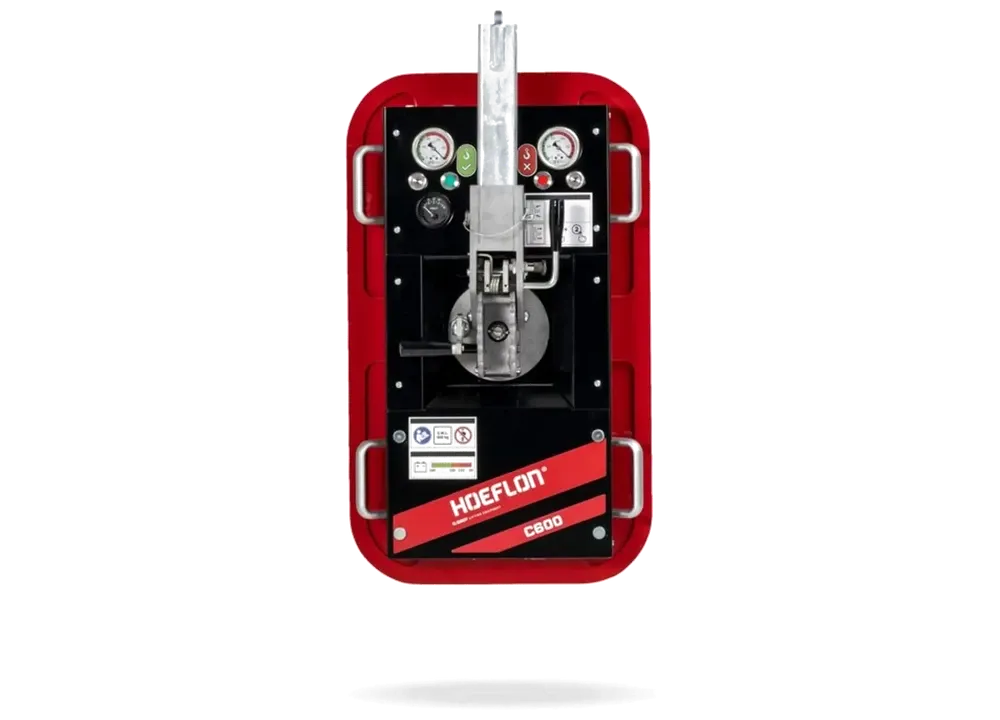 Palonnier Hoeflon C600, appareil de levage à ventouses compact et léger, conçu pour la manipulation sécurisée de vitrages jusqu'à 600 kg.