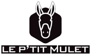 Logo de la gamme de transporteurs à chenilles Le P’tit Mulet.