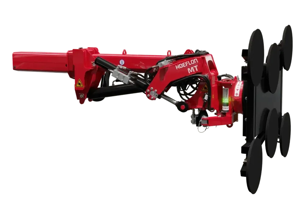 Multitool HOEFLON Multivac avec ventouses, conçu pour la manipulation sécurisée des vitrages et plaques.