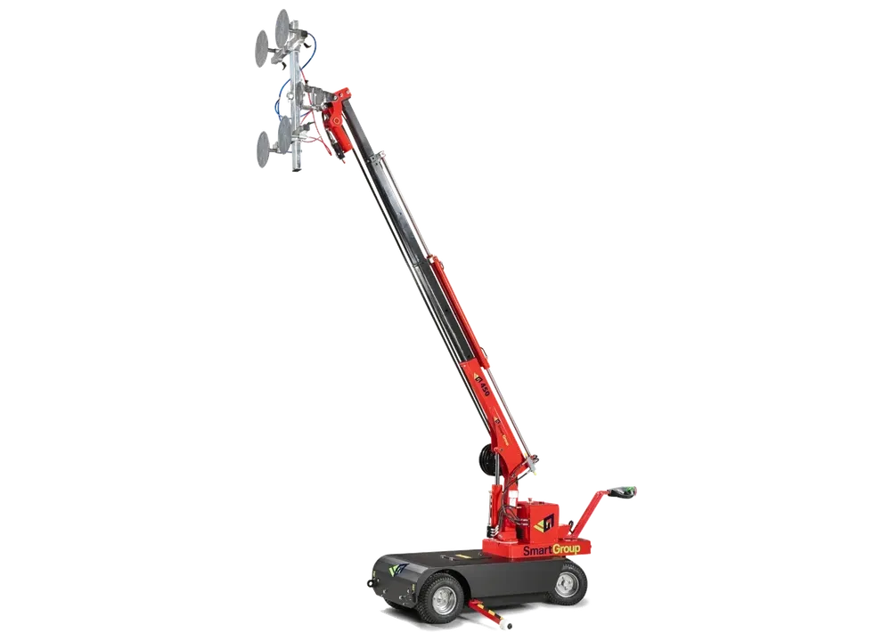 Robot de pose SG 450, maniable et adapté aux chantiers avec accès restreints.