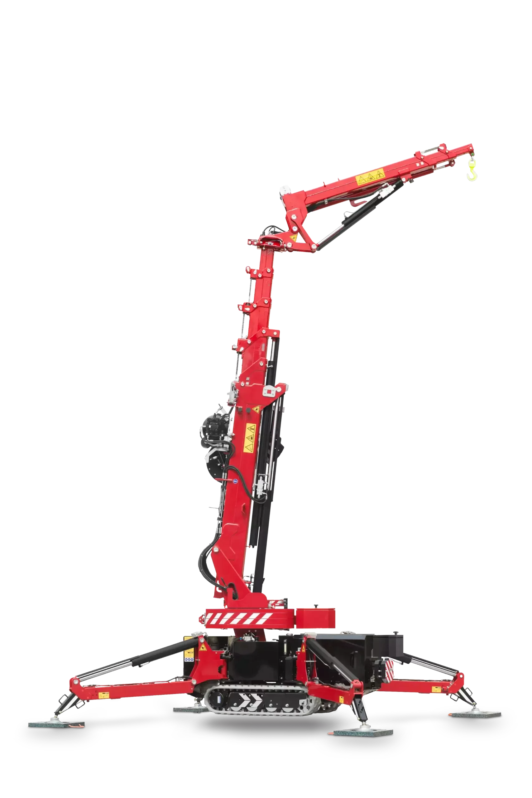 Mini grue C6 HOEFLON polyvalente sur chenilles, conçue pour diverses applications